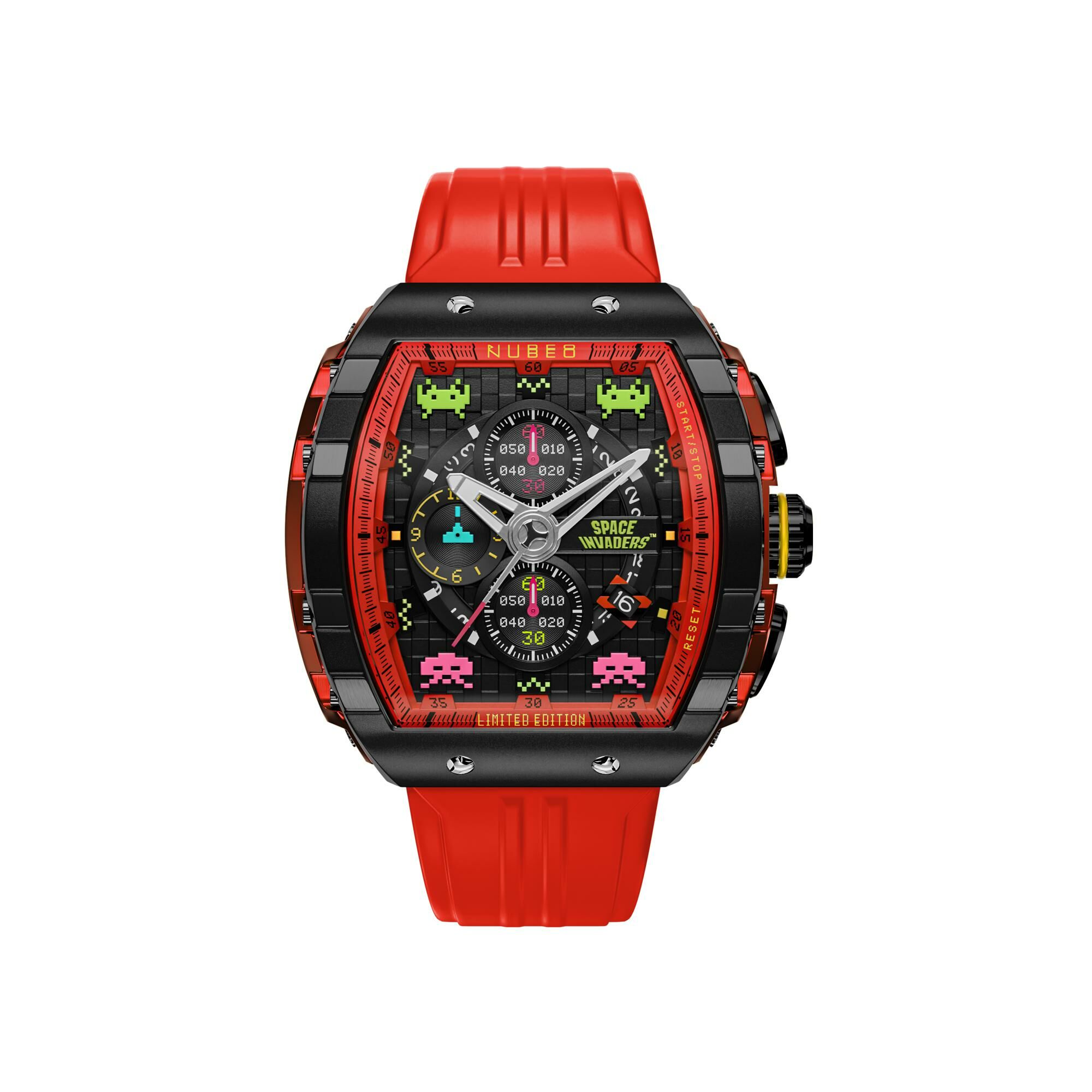 Montre Nubeo Magellan Chronograph Space Invaders Limited Edition NB-6024-SI-06 vue 1