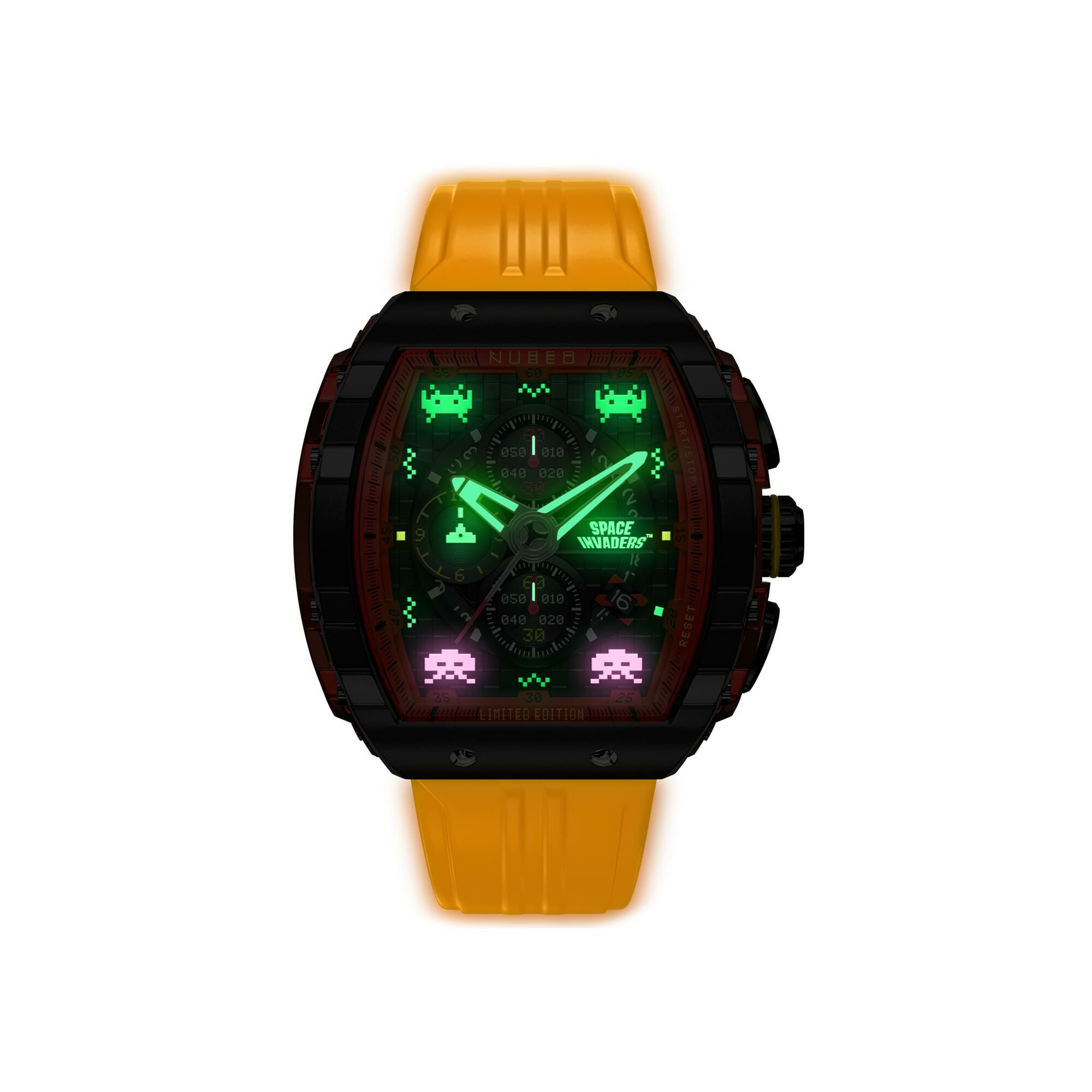 Montre Nubeo Magellan Chronograph Space Invaders Limited Edition NB-6024-SI-06 vue 3