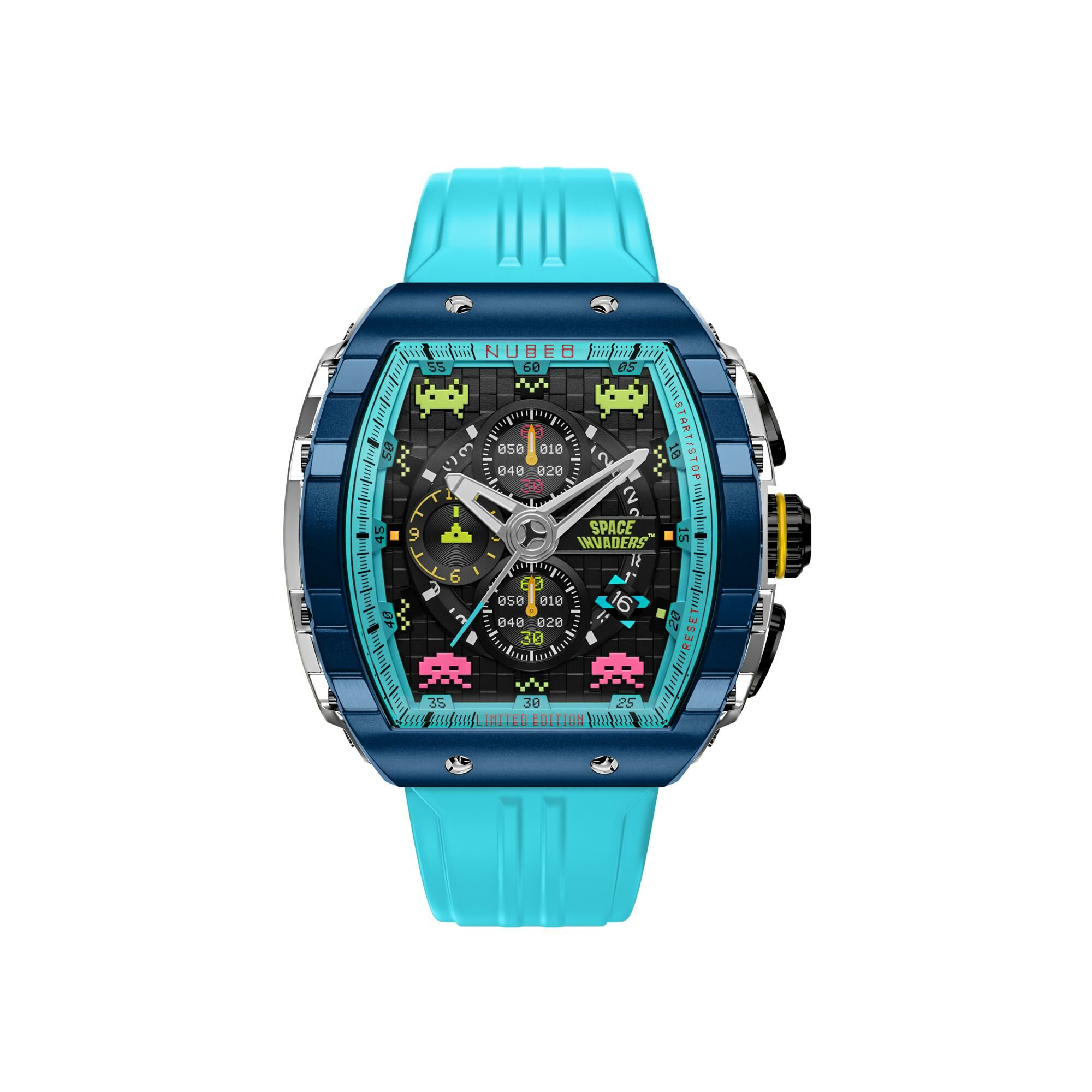 Montre Nubeo Magellan Chronograph Space Invaders Limited Edition NB-6024-SI-0A vue 1