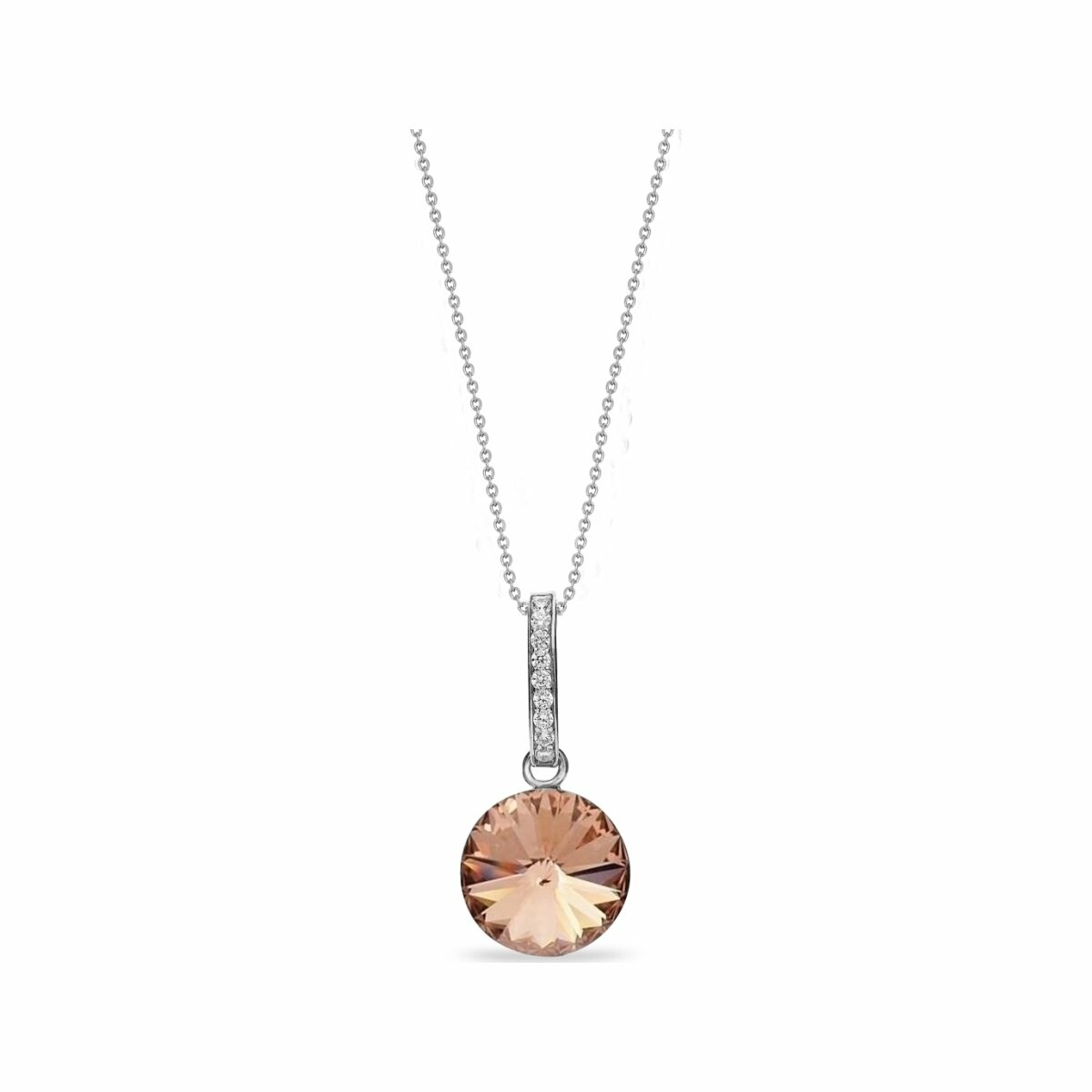 Collier Spark Candy Chic en argent et cristaux