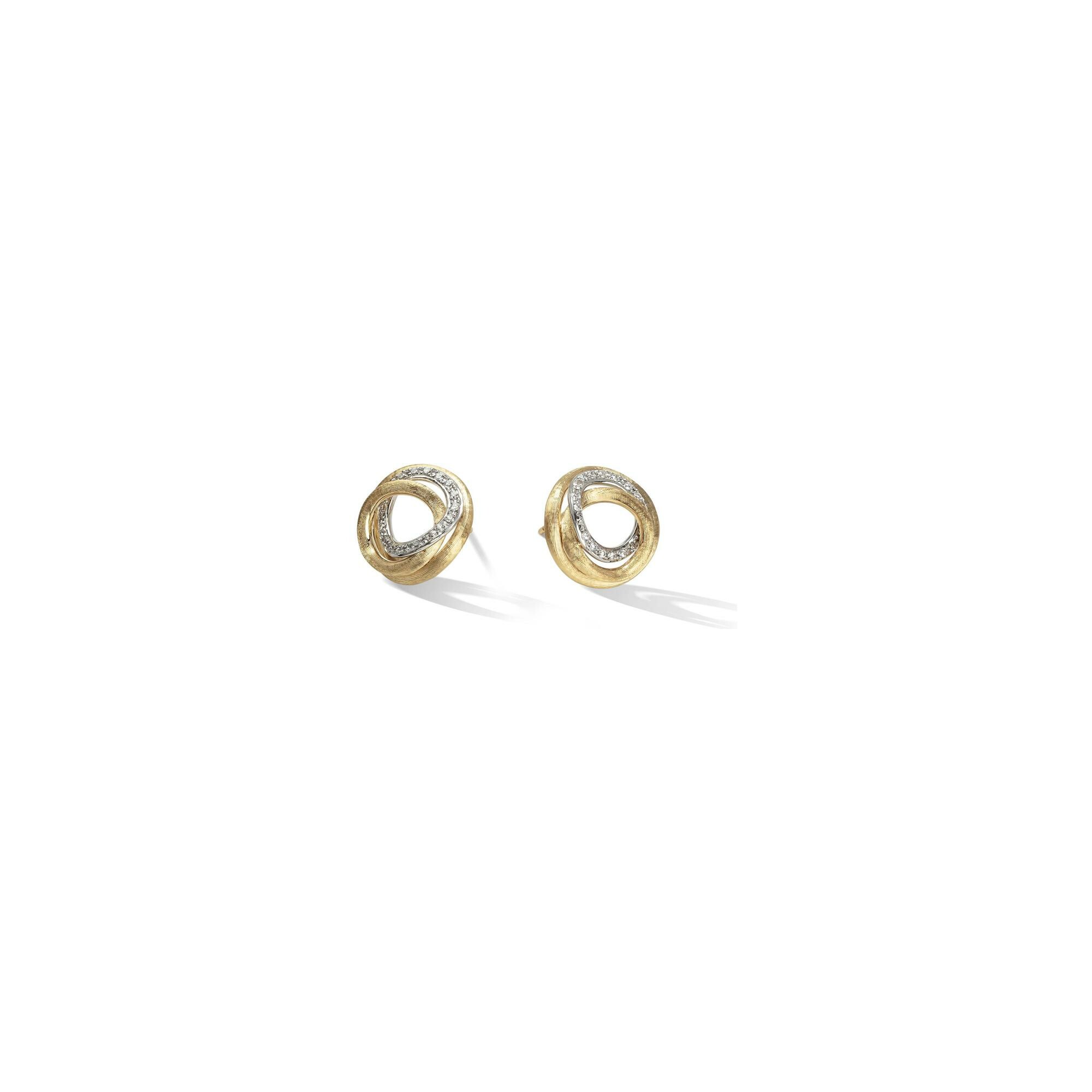 Boucles d'oreilles Marco Bicego Jaipur Link en or jaune et diamants