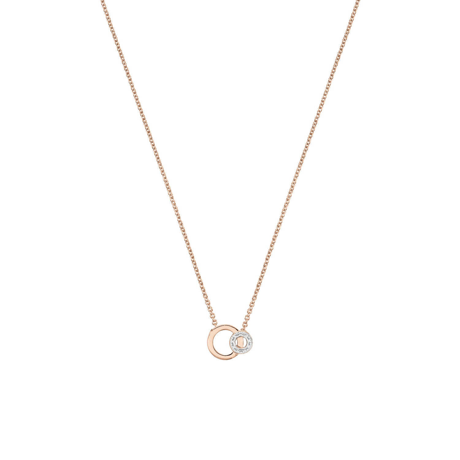 Collier or rose vue 1