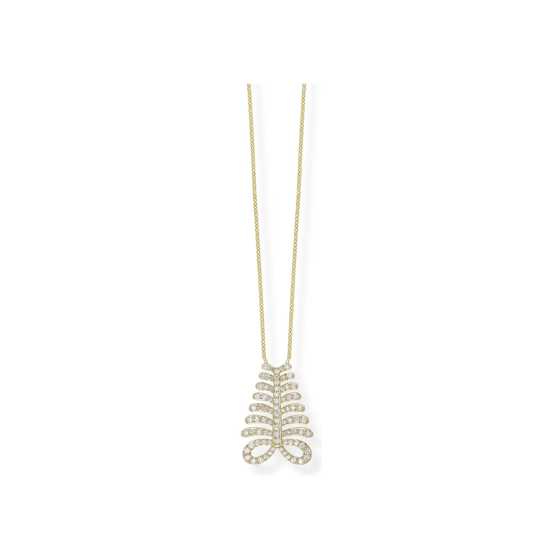 Collier Adinkra Endurance en or jaune et diamants 