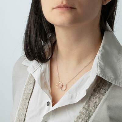 Collier Lotus Silver Trendy Géométrique en argent vue 2