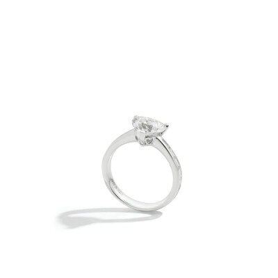 Solitaire Recarlo Anniversary Love en or blanc et diamant, taille 52 vue 1