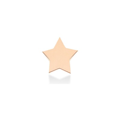 Mono boucle d'oreille Ginette NY MILKY WAY en or rose vue 1