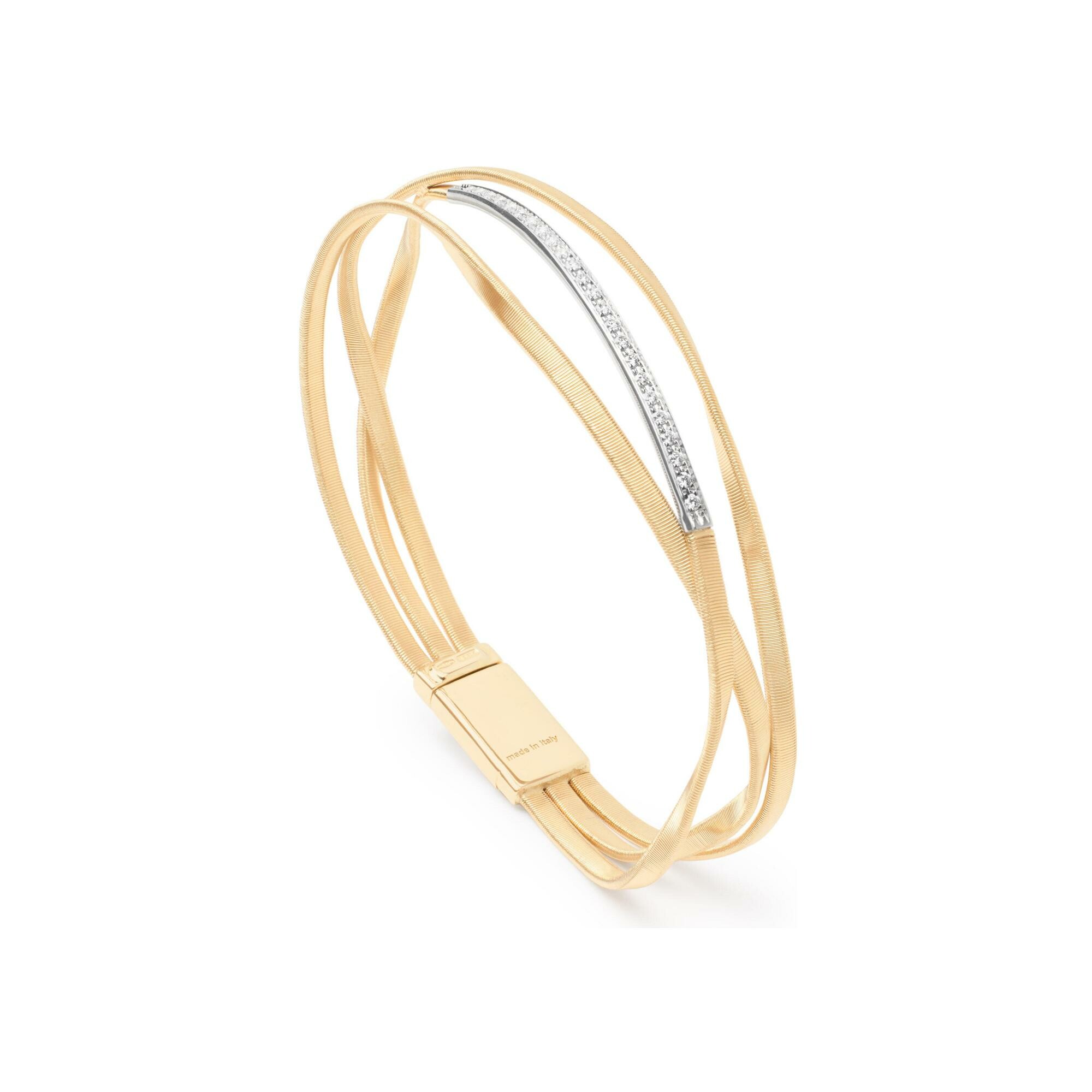 Bracelet Marco Bicego MARRAKECH en or jaune et diamants vue 1