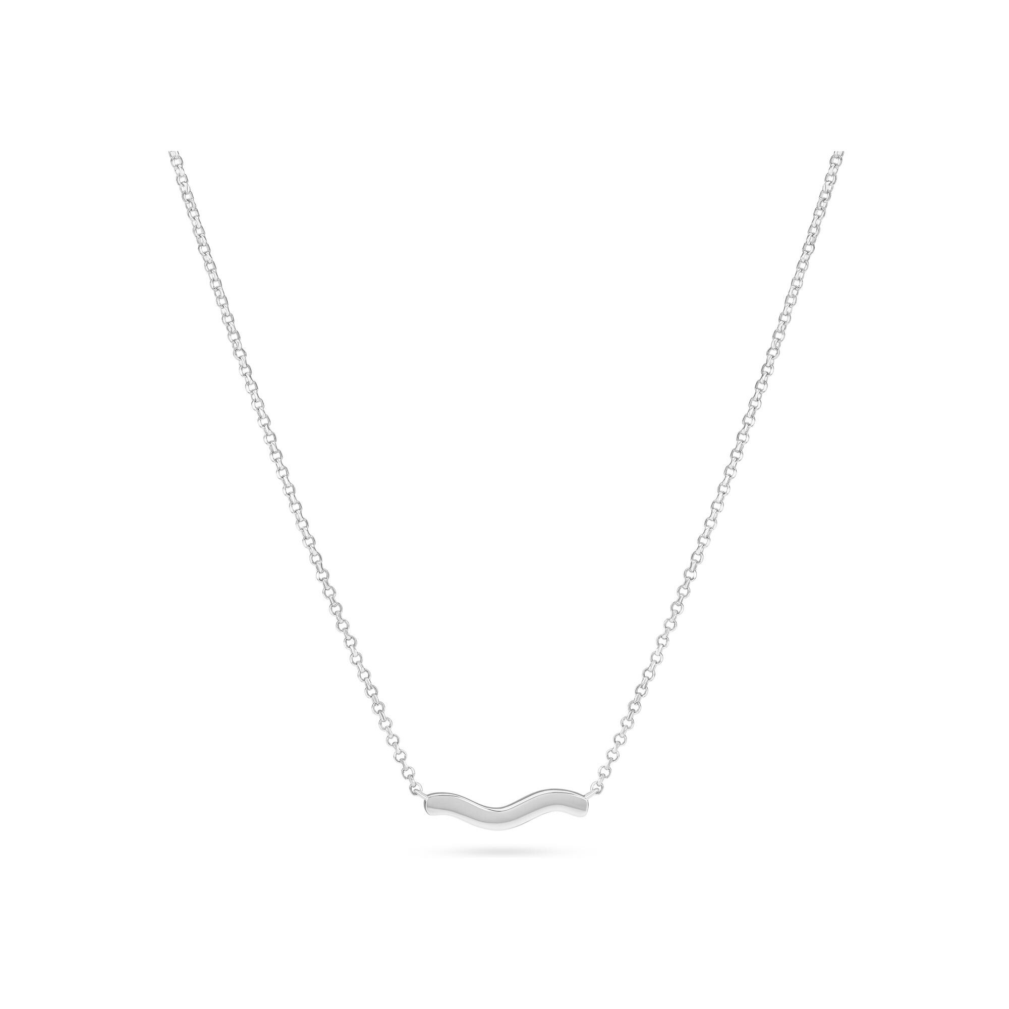 Collier Sif Jakobs Ellera Waves Pianura en argent