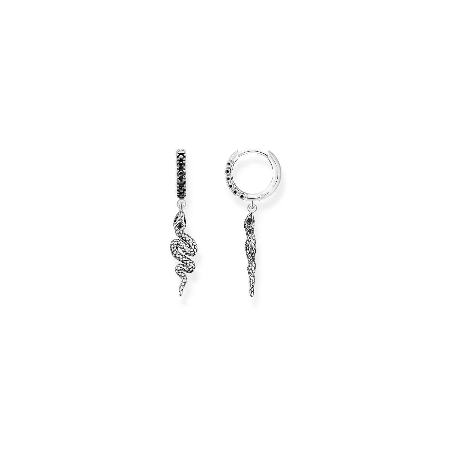 Boucles d'oreilles créoles Thomas Sabo Sterling Silver en argent et PVD vue 3