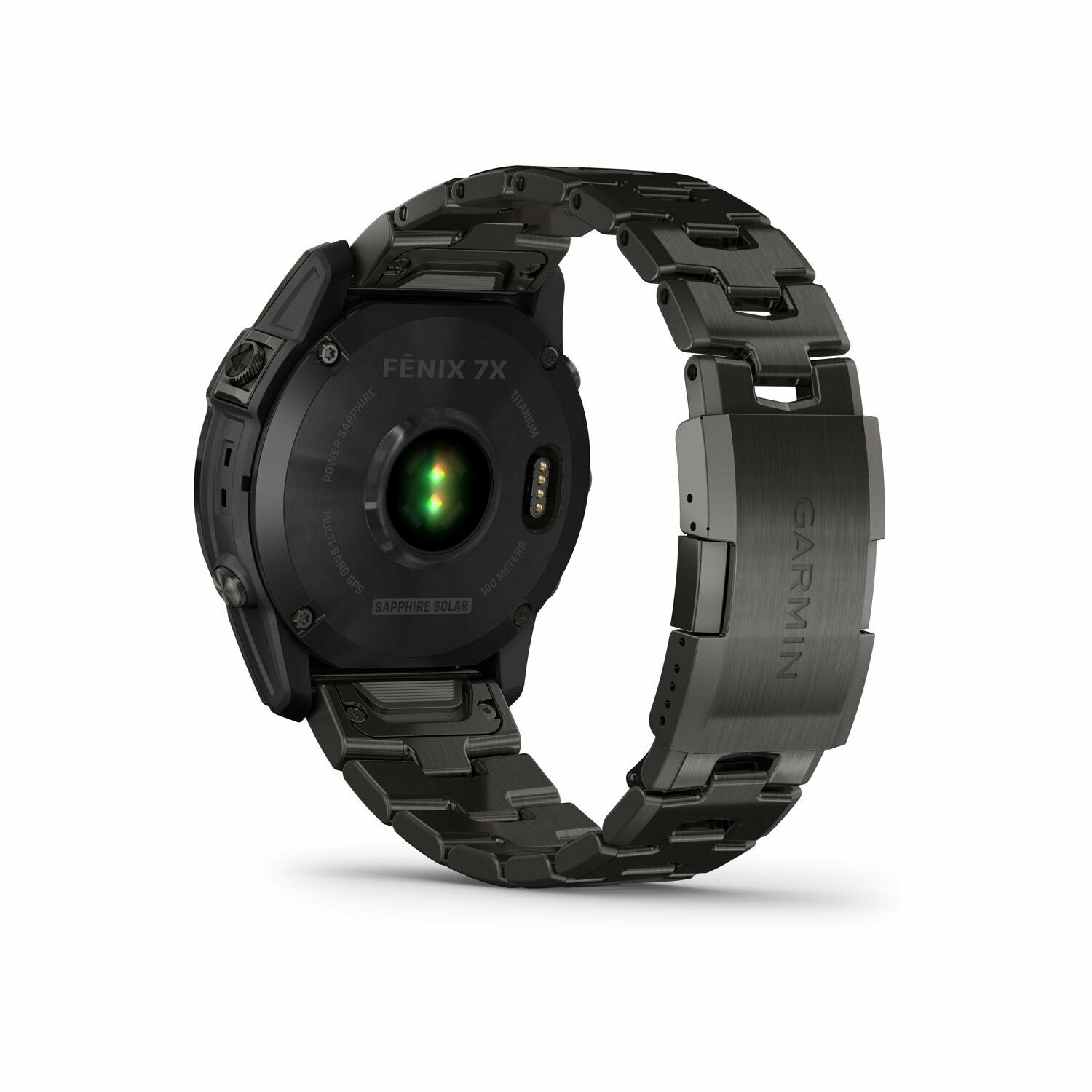 Garmin fenix 7X Sapphire Solar GPS Smartwatch - gray/noir - Titane