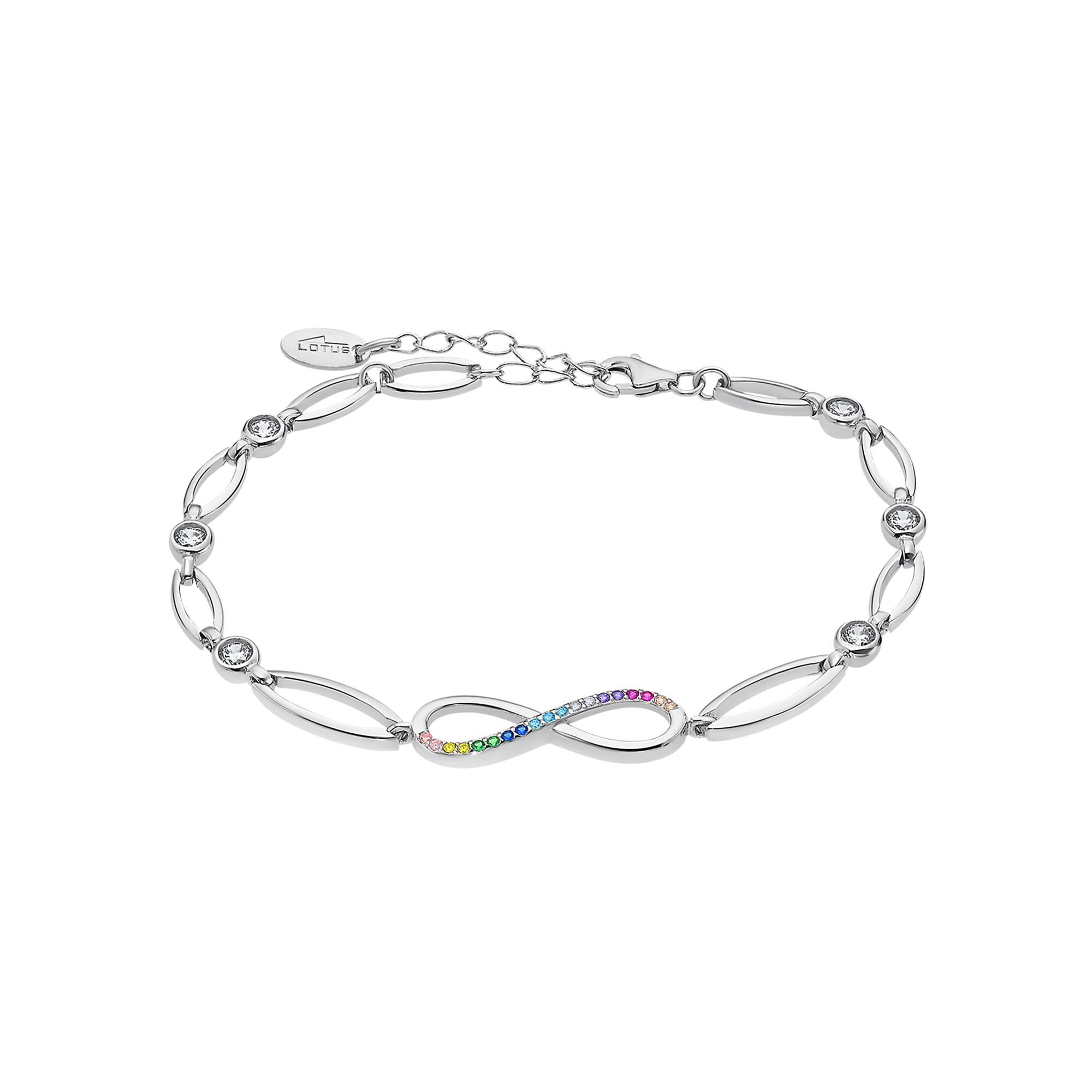 Bracelet Lotus Silver Rainbow en argent