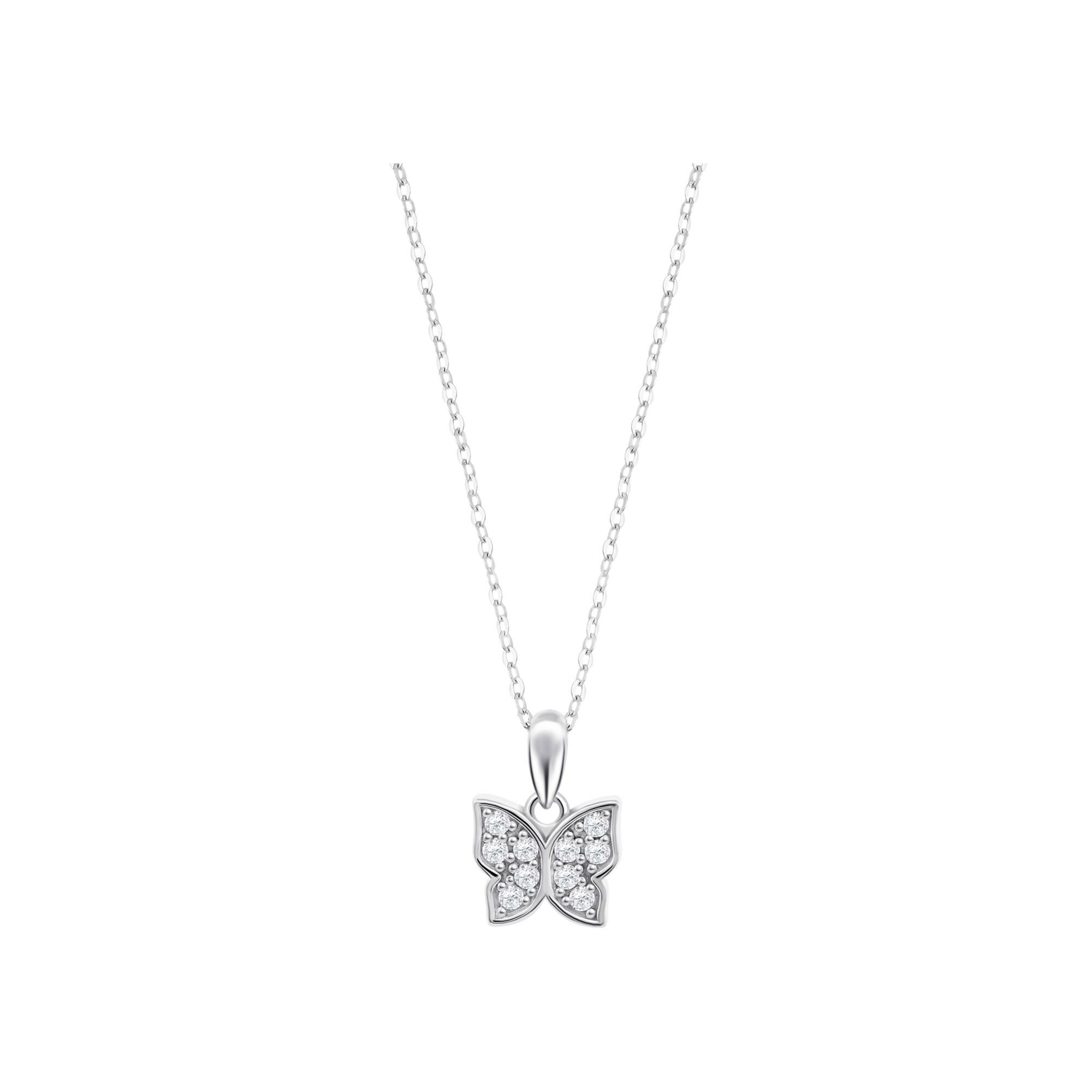 Collier Lotus Silver Mystic Papillon en argent