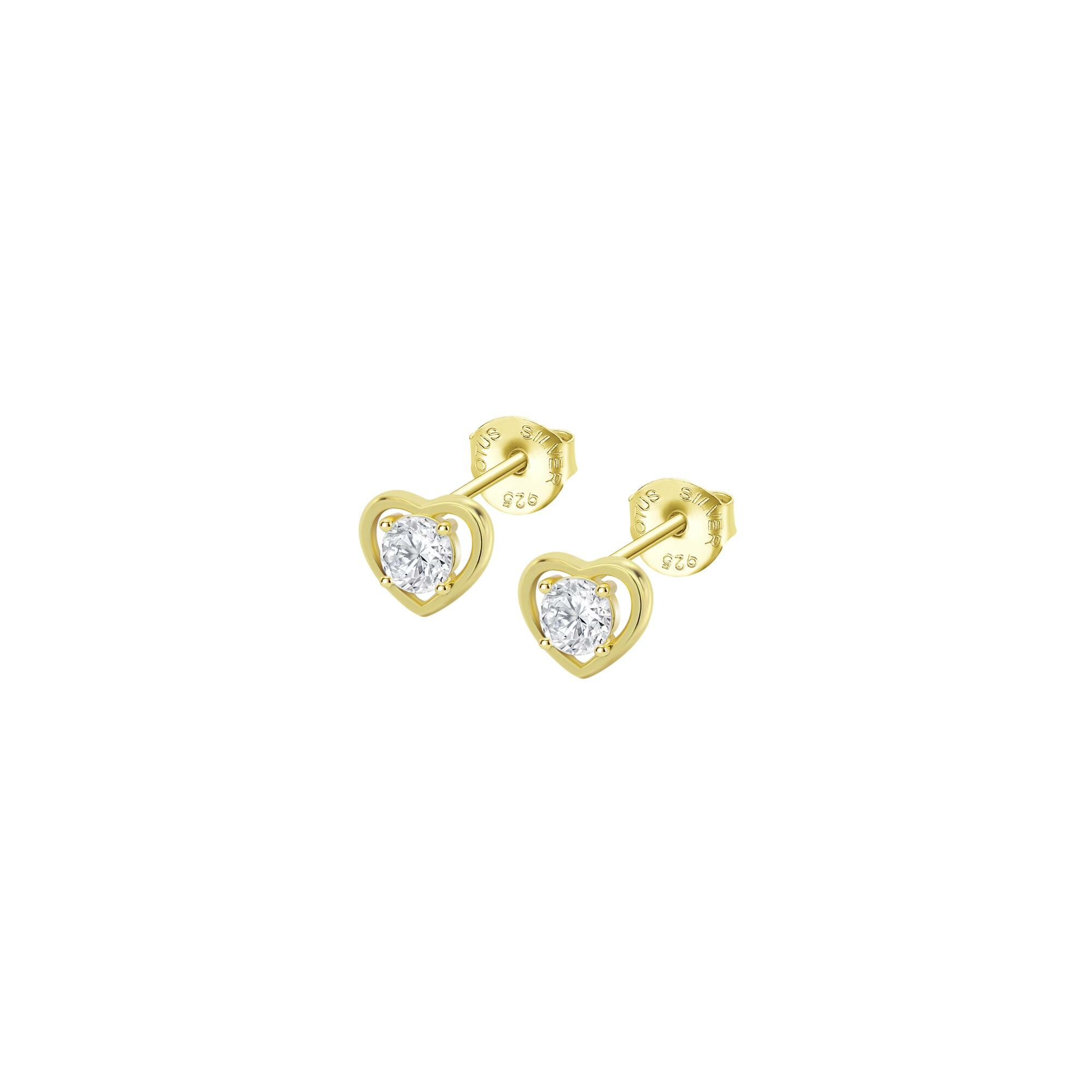 Boucles d'oreilles Lotus Silver Moments Coeur en argent