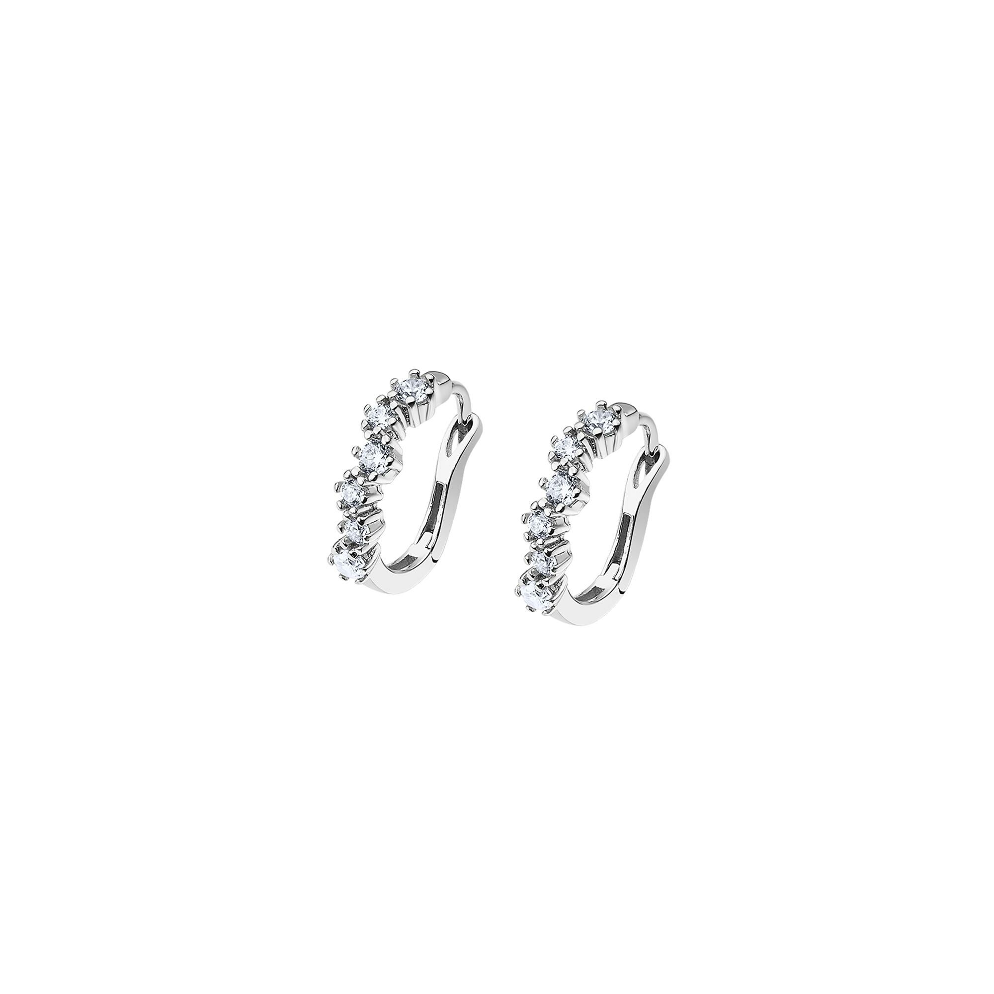 Boucles d'oreilles Lotus Silver Glam en argent