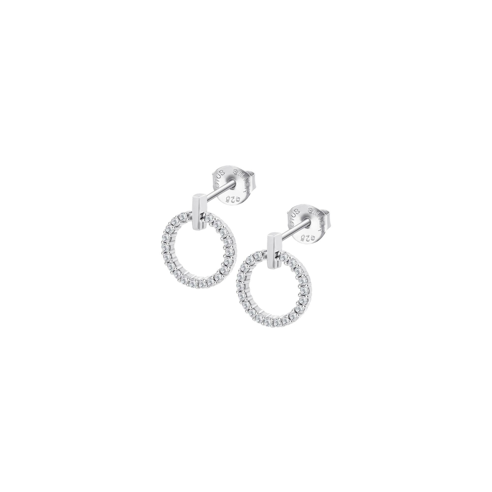 Boucles d'oreilles Lotus Silver Beyond Classics en argent