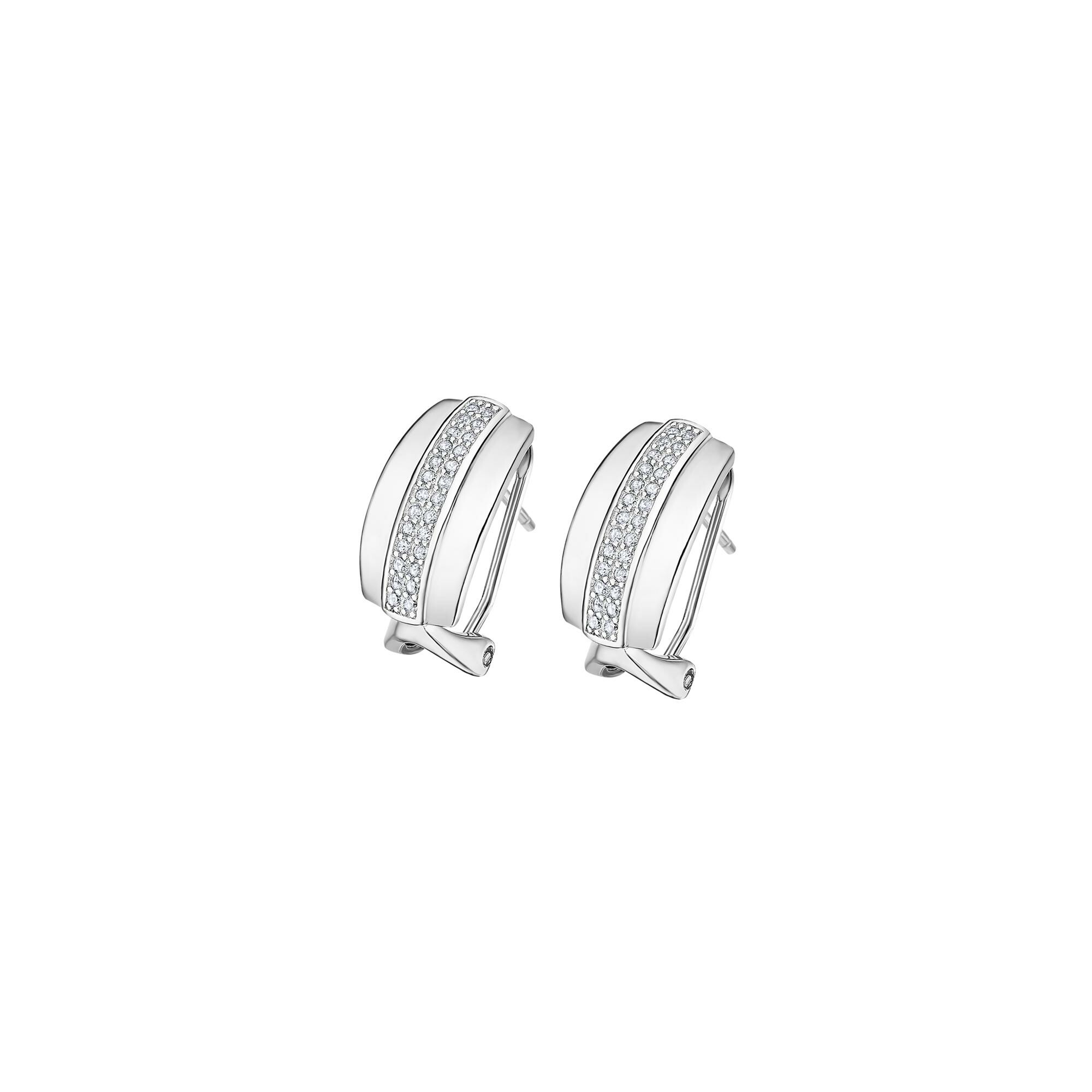 Boucles d'oreilles Lotus Silver Glam en argent