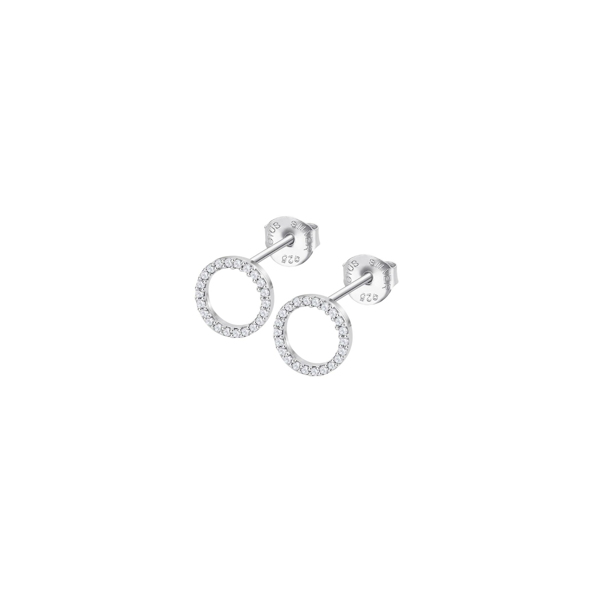 Boucles d'oreilles Lotus Silver Beyond Classics en argent