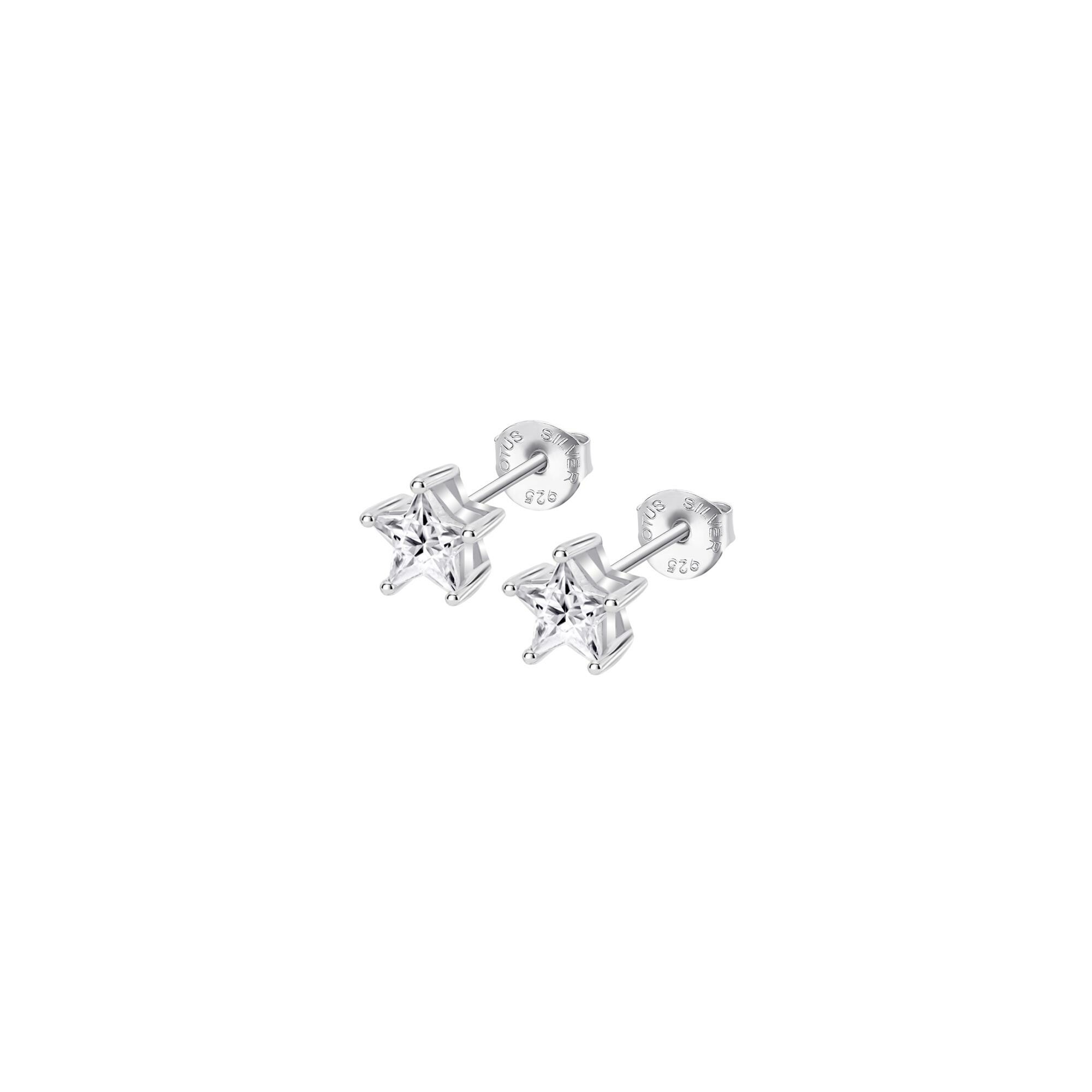 Boucles d'oreilles Lotus Silver Essentials en argent