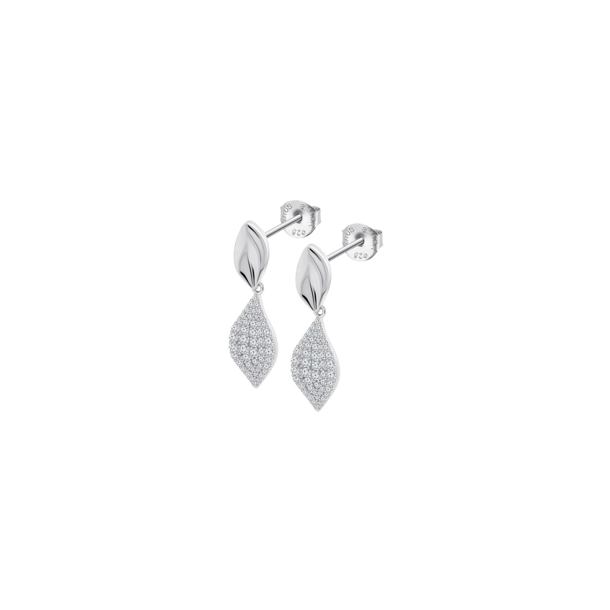 Boucles d'oreilles Lotus Silver Glam en argent