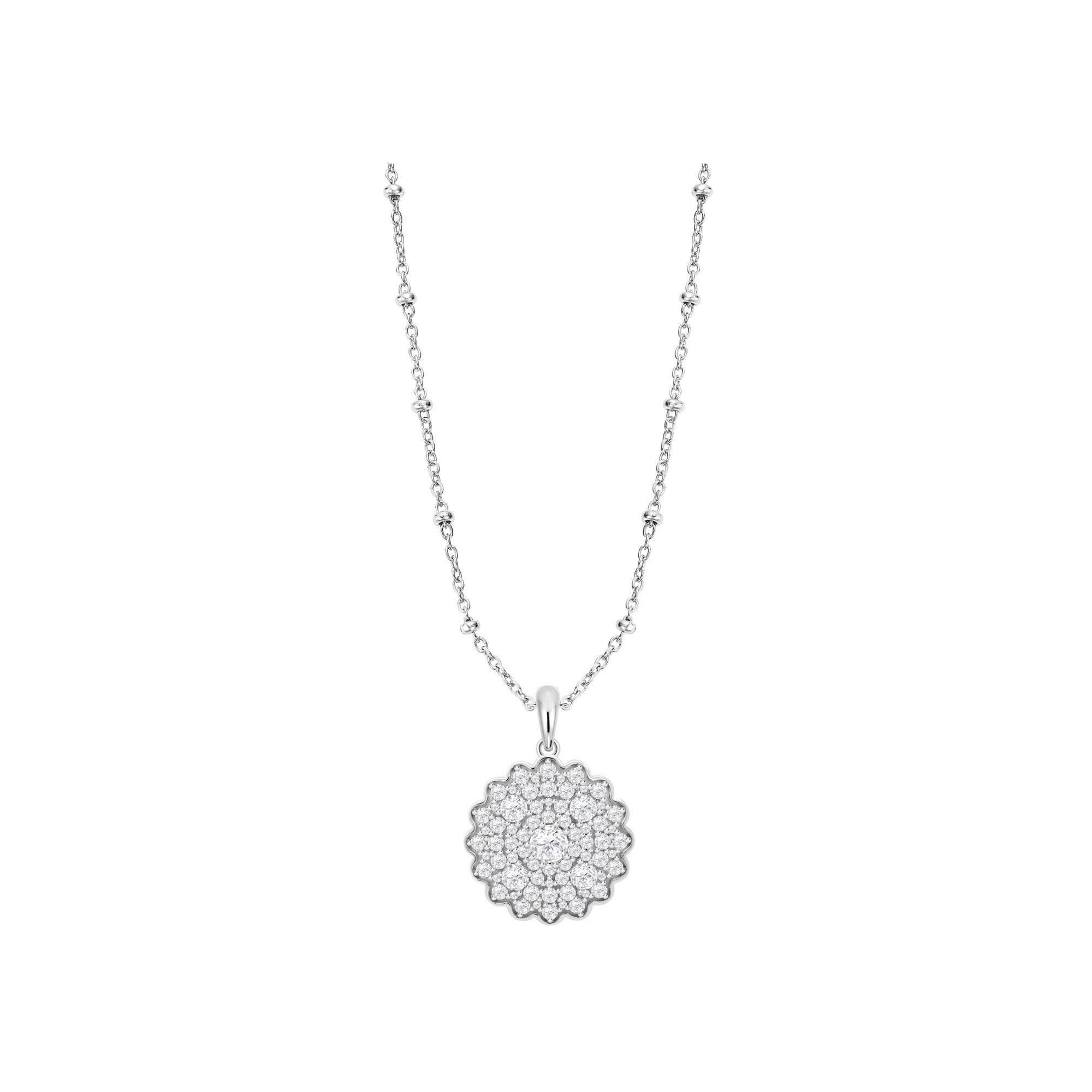 Collier Lotus Silver Glam en argent