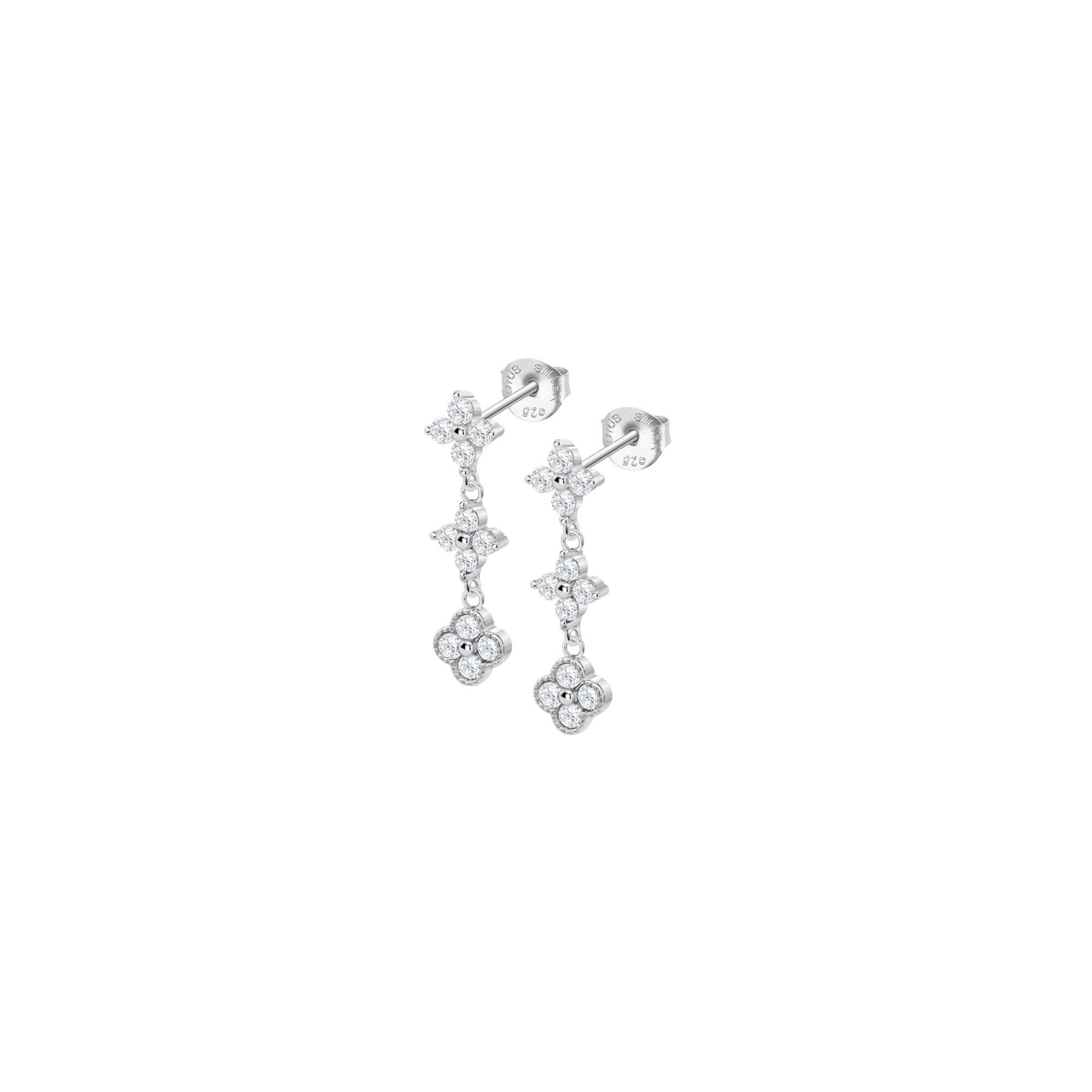 Boucles d'oreilles Lotus Silver Trendy en argent