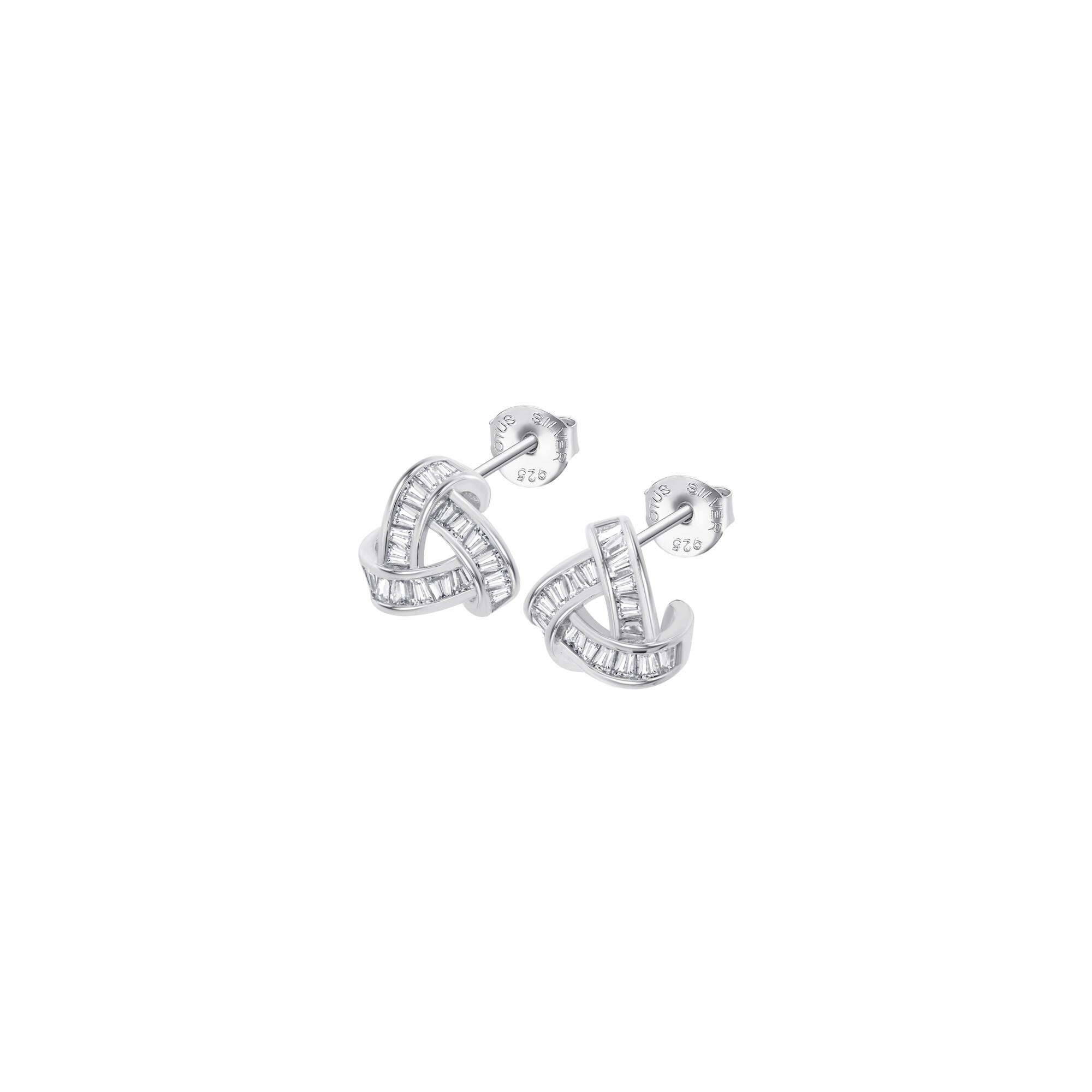 Boucles d'oreilles Lotus Silver Beyond Classics en argent