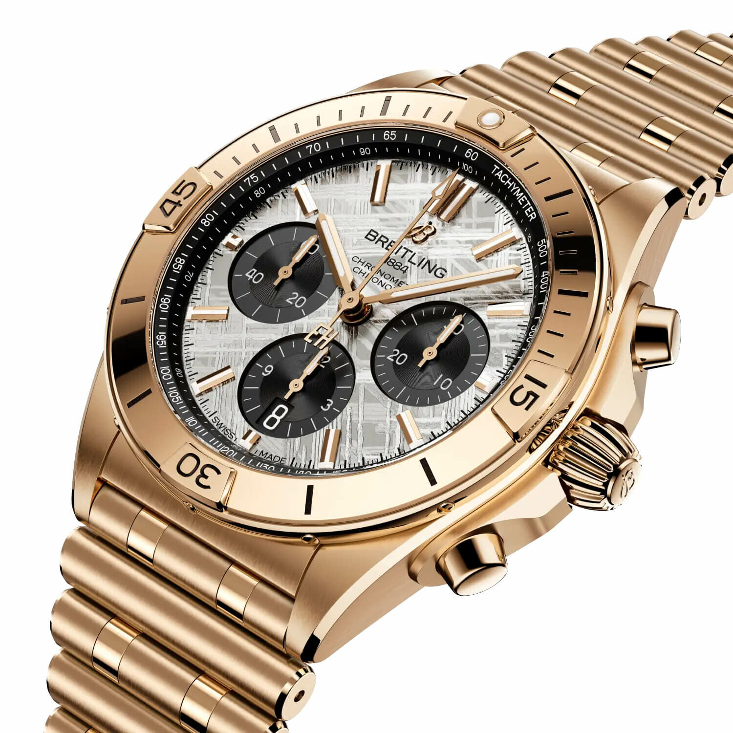 Montre Breitling Chronomat B01 42 Erling Haaland Meteorite Limited Edition vue 2