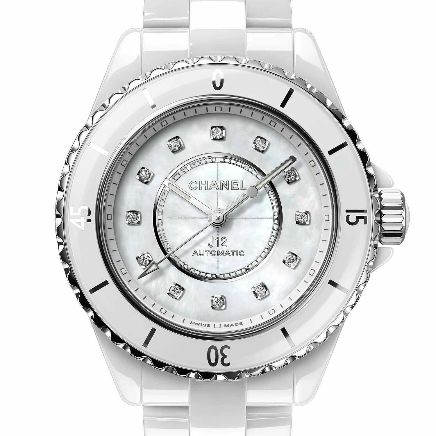 Bracelet et boîtier en céramique haute résistance de la montre CHANEL J12