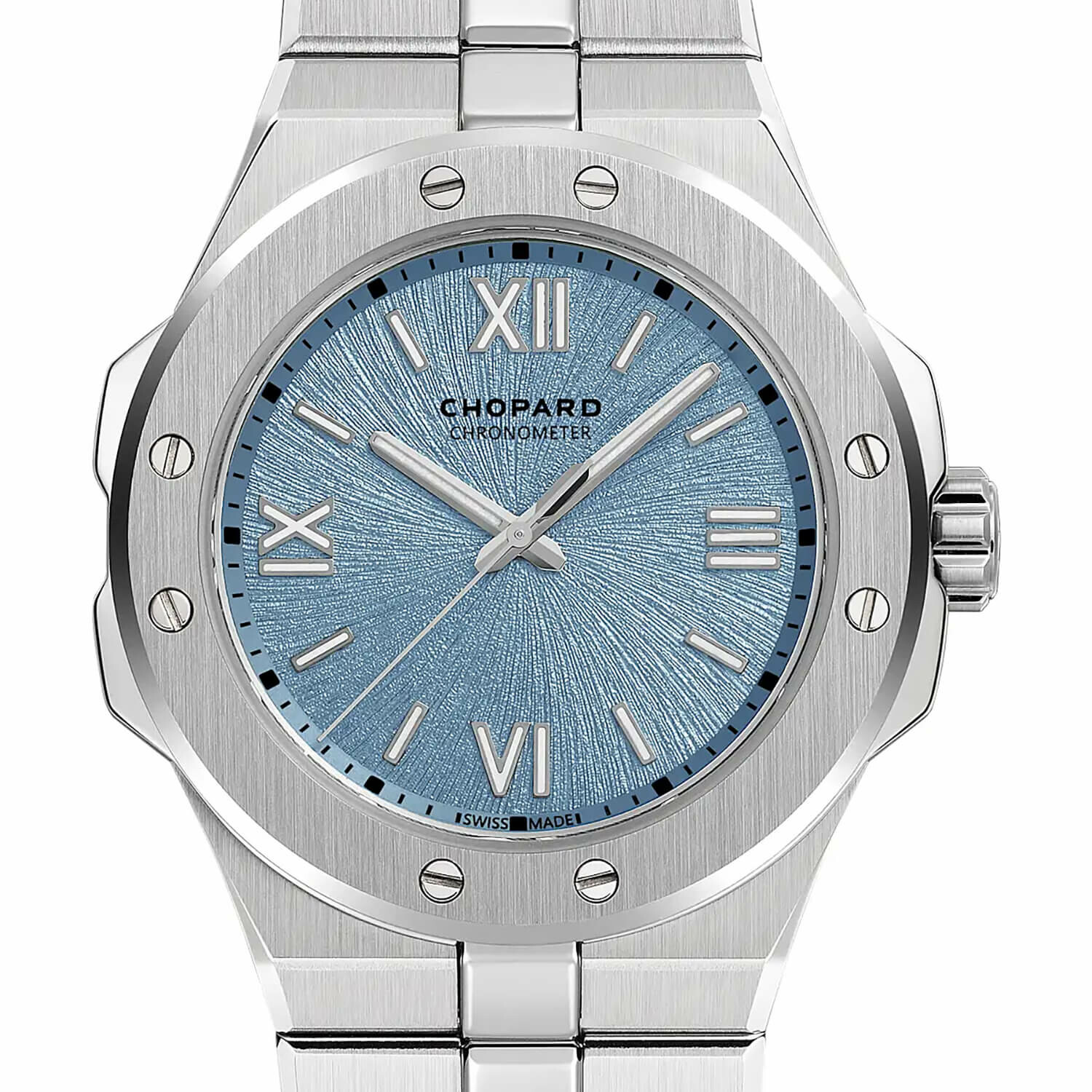 Cadran texturé d’une montre Chopard Alpine Eagle