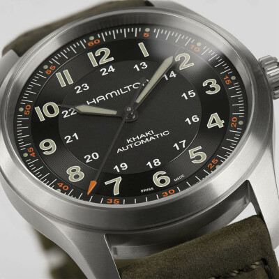 Montre HAMILTON Khaki Field Titanium Noire H70205830 vue 4