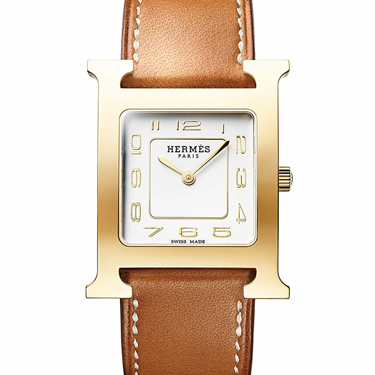 Cadran épuré de la montre femme Hermès Heure H