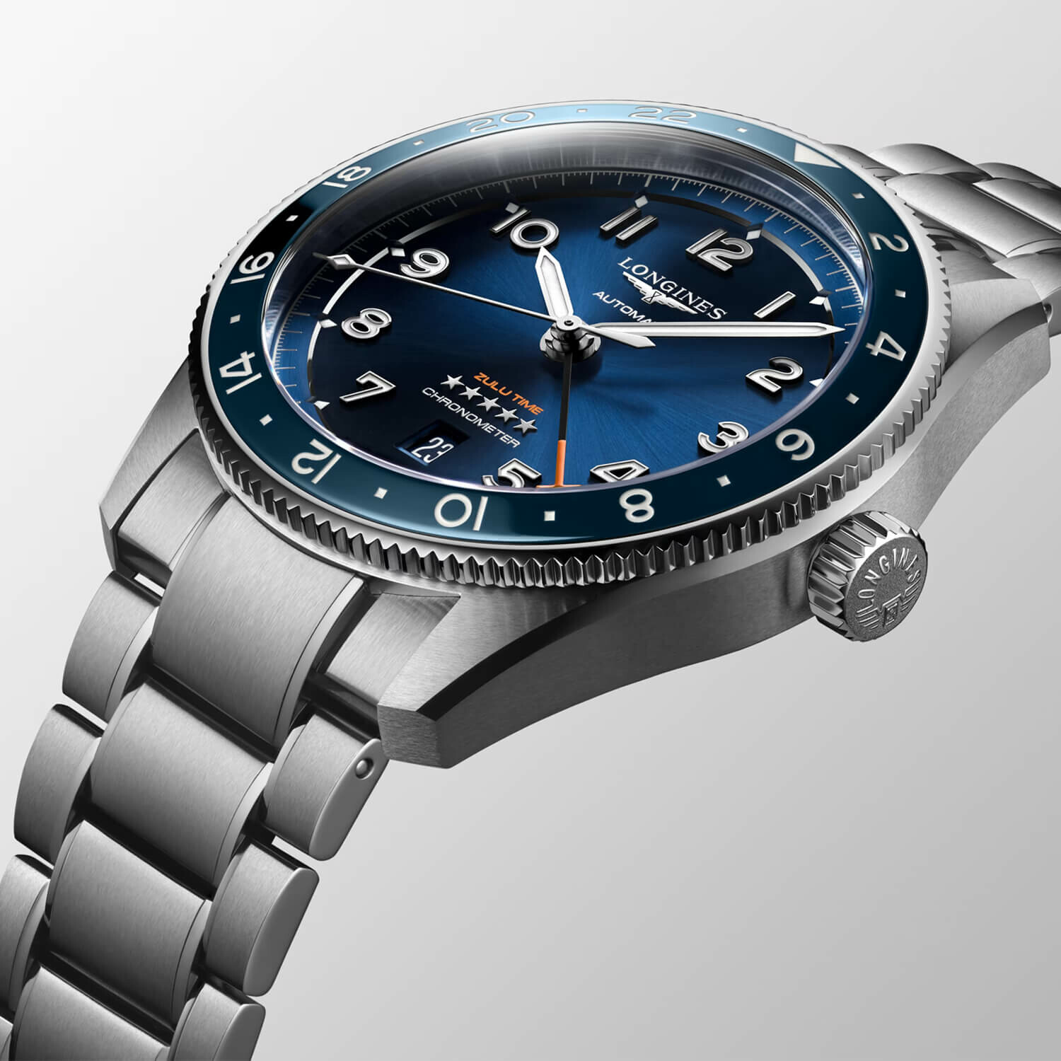 Boîtier robuste et bracelet de la Longines Spirit