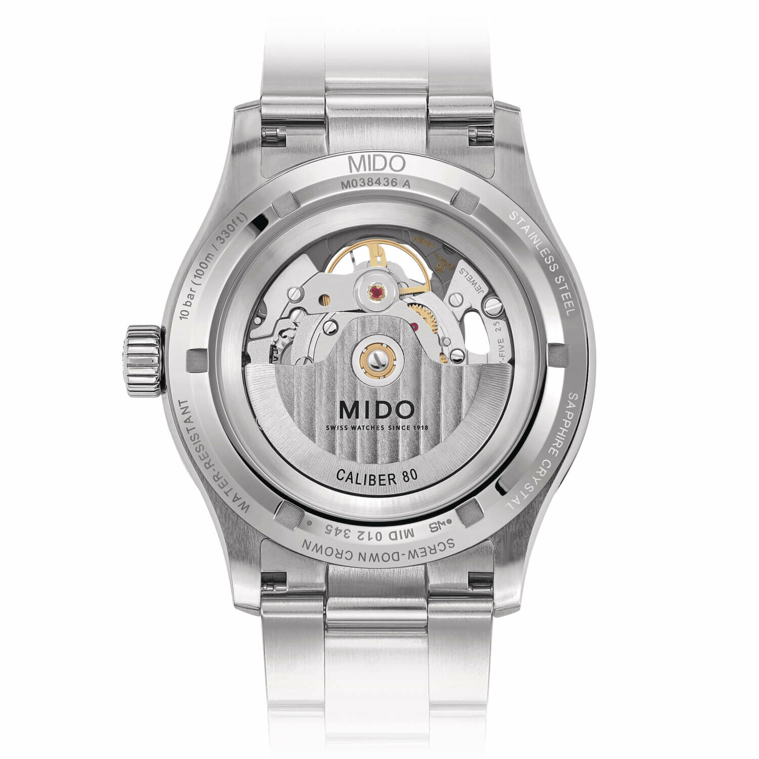 Montre Mido Multifort Skeleton Vertigo M038.436.11.031.00 vue 3
