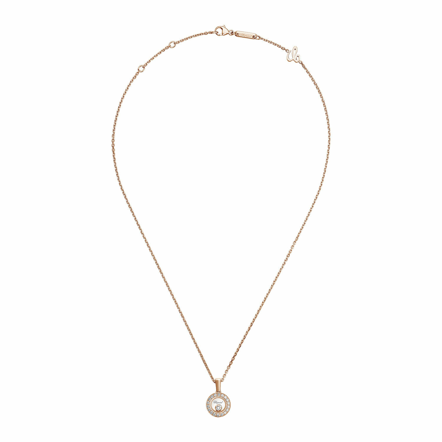 Chopard Happy Diamonds Icons pendant, rose gold and diamonds