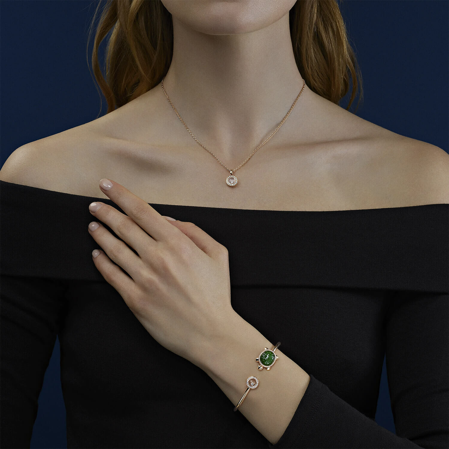 Chopard Happy Diamonds Icons pendant, rose gold and diamonds