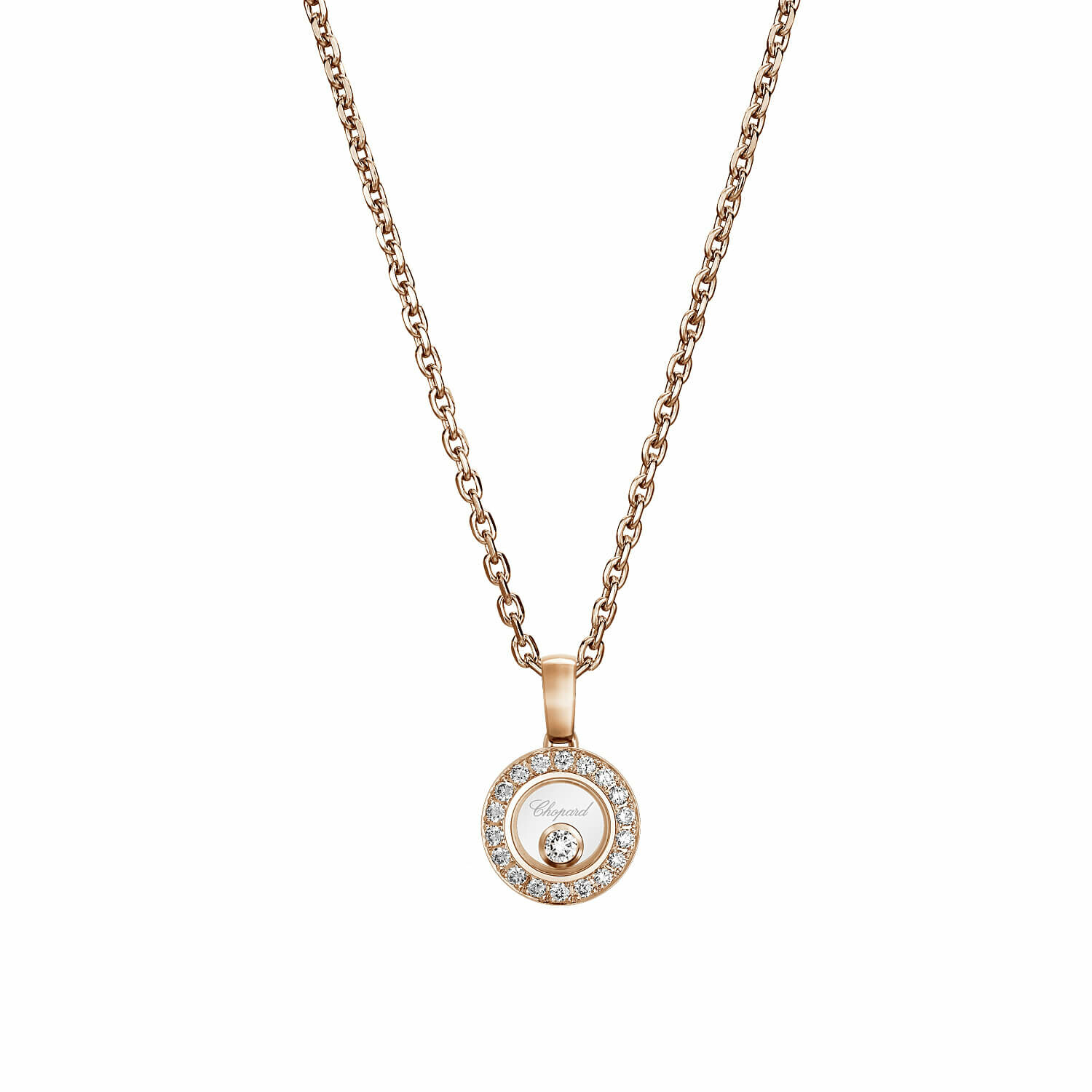 Chopard Happy Diamonds Icons pendant, rose gold and diamonds