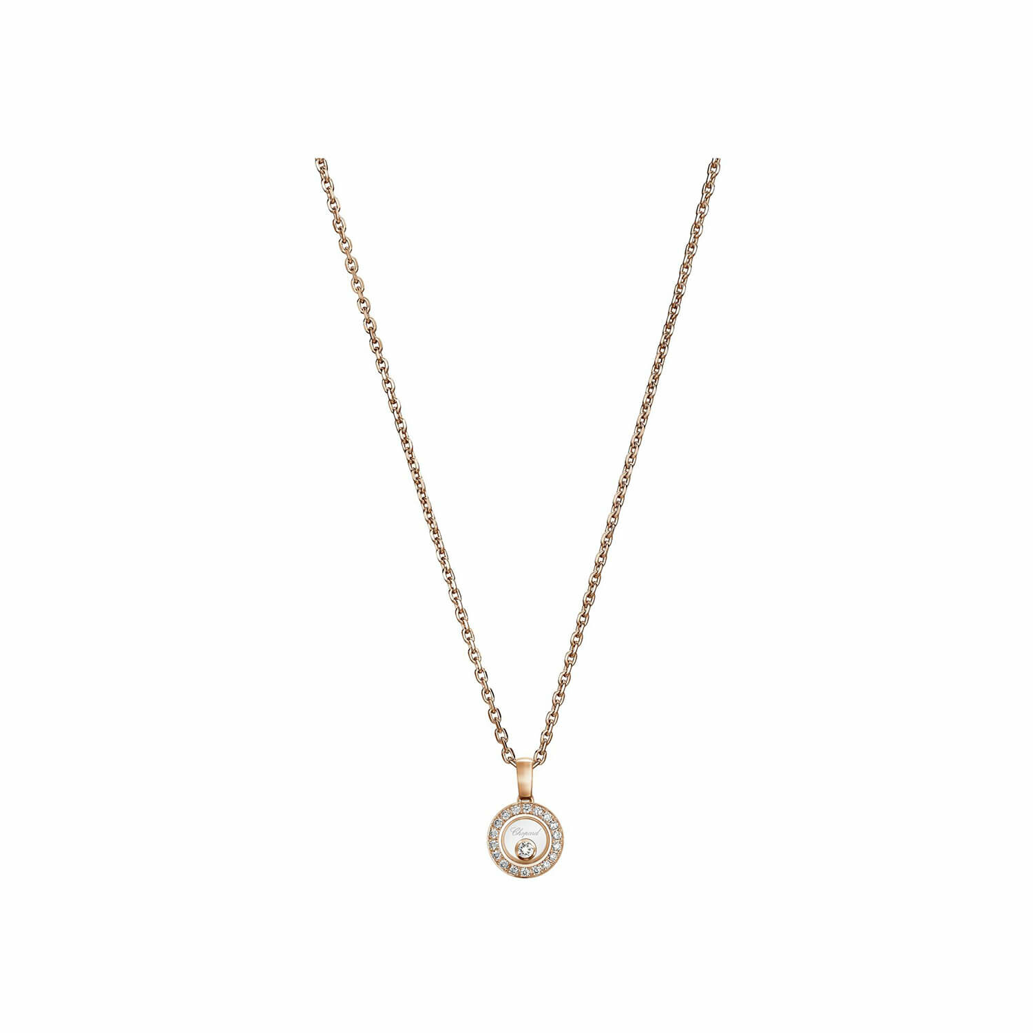 Chopard Happy Diamonds Icons pendant, rose gold and diamonds