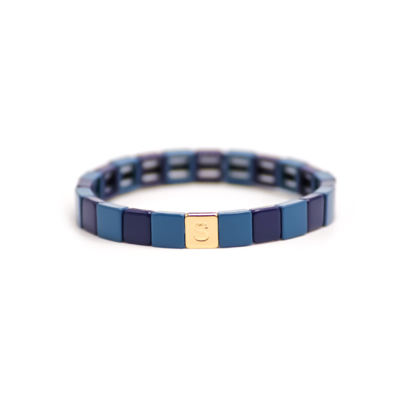 Bracelet Simone à Bordeaux Archi en métal émaillé bleu