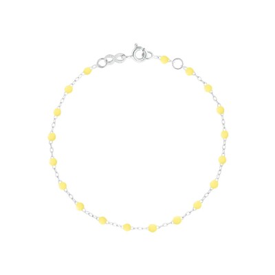 Gigi Clozeau bracelet, white gold and mimosa resin, size 17cm