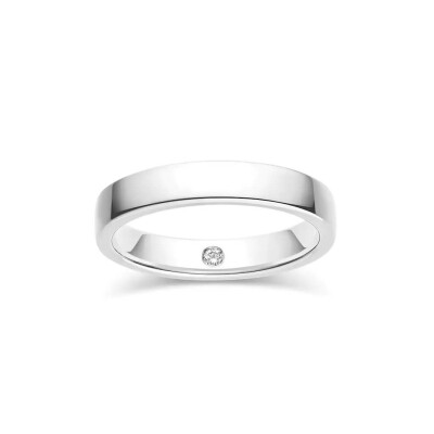 Alliance Chaumet Plume en platine et diamant