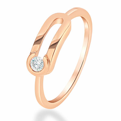Bague Antonello Portofino "Petit et Rond" en or rose et diamant
