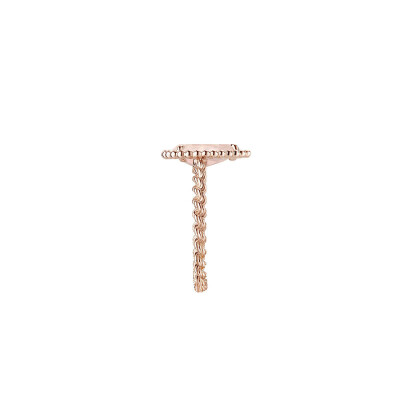 Boucheron Serpent Bohème ring, S pattern in rose gold and pink Quartz