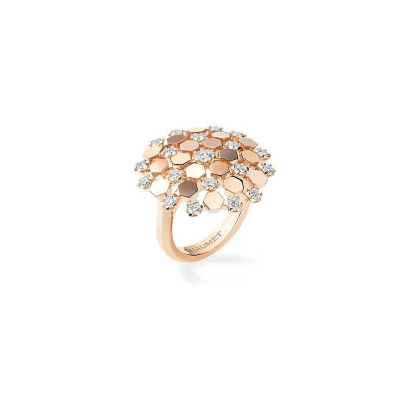 Bague Chaumet Bee My Love en or rose et diamants