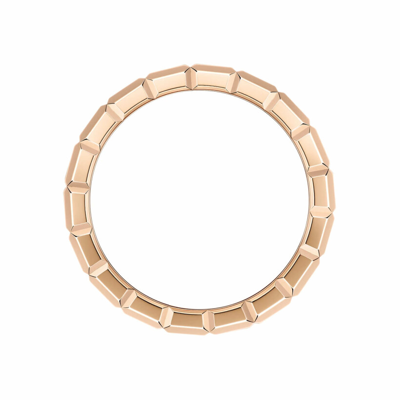 Chopard Ice Cube, ethic rose gold and diamonds ring, size 53
