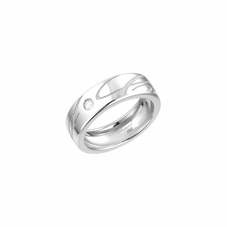 Bague Chopard Chopardissimo en or blanc et diamant, taille 53