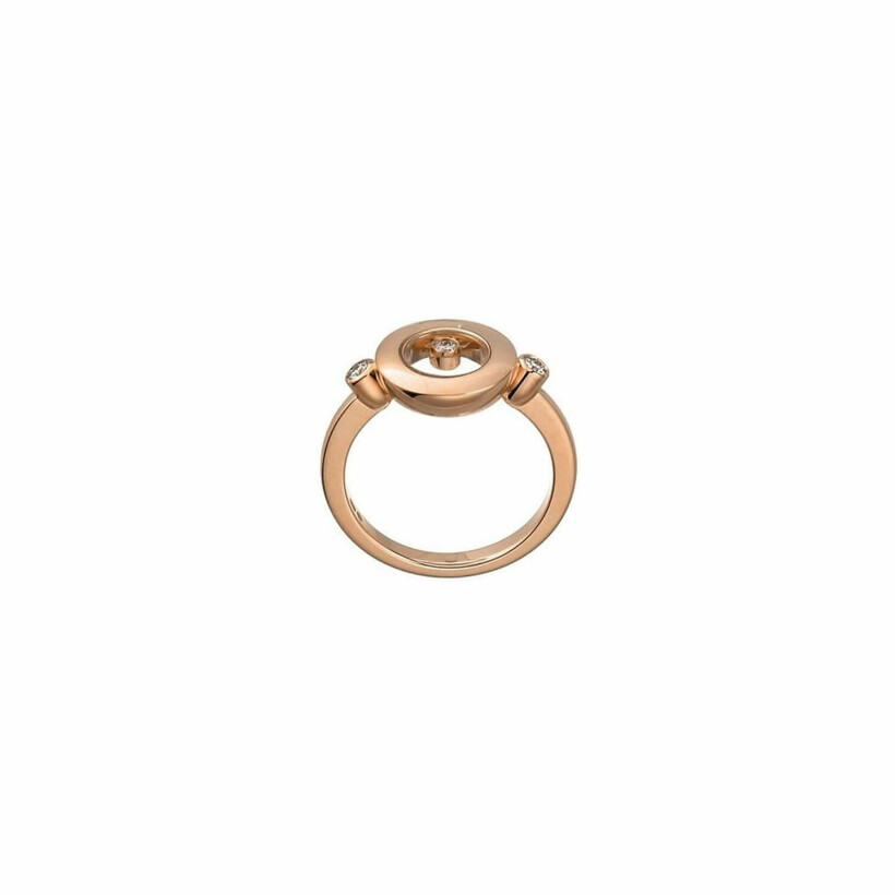 Chopard Happy Diamonds ring, rose gold and diamonds, size 53