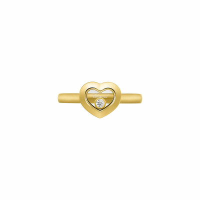 Chopard Happy Diamonds Icons ring, yellow gold and diamond, size 54