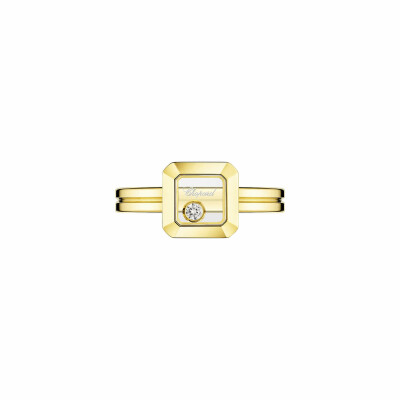 Bague Chopard Happy Diamonds Icons en or jaune et diamant, taille 51