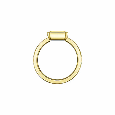 Bague Chopard Happy Diamonds Icons en or jaune et diamant, taille 51