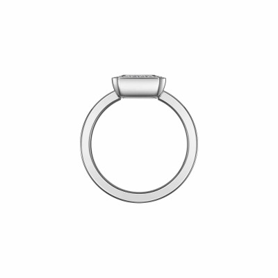 Bague Chopard Happy Diamonds Icons en or blanc et diamants, taille 54